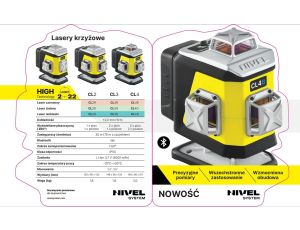 NIVEL SYSTEM LASER PŁASZCZYZNOWY CL3B 3x360° NIEBIESKI