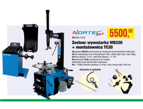WYWAŻARKA WB220+MONTAŻOWNICA TC20/NORTEC