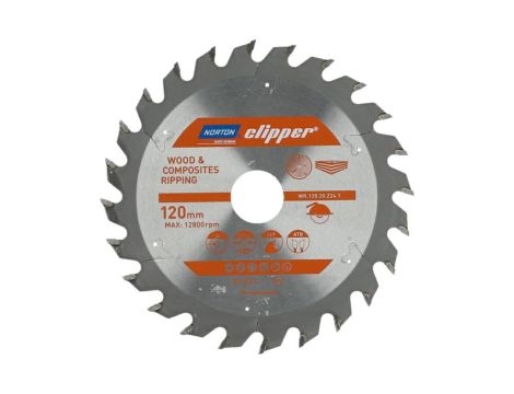 NORTON PIŁA TARCZOWA 120mm x 20mm x 24z DREWNO I KOMPOZYTY ATB (1,8 / 1,2)