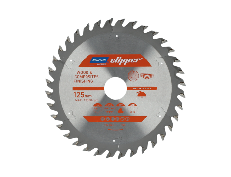NORTON PIŁA TARCZOWA 125mm x 20mm x 36z DREWNO I KOMPOZYTY ATB