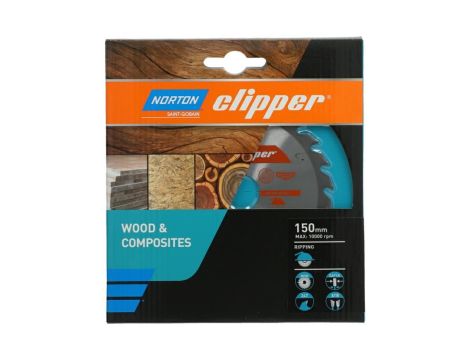 NORTON PIŁA TARCZOWA 150mm x 30mm x 24z DREWNO I KOMPOZYTY ATB (2,6 / 1,6) - 2
