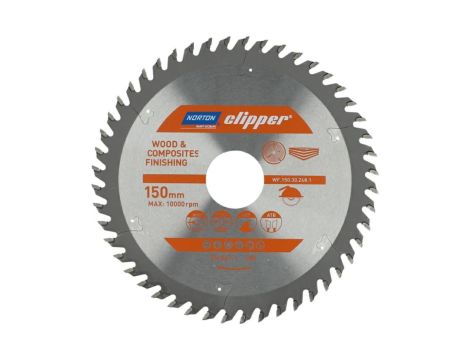 NORTON PIŁA TARCZOWA 150mm x 30mm x 48z DREWNO I KOMPOZYTY ATB (2,6 / 1,6)