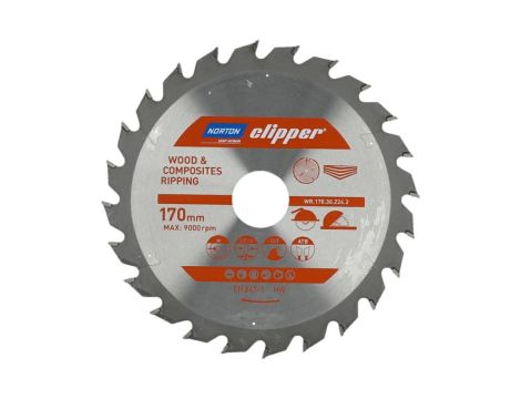 NORTON PIŁA TARCZOWA 170mm x 30mm x 24z DREWNO I KOMPOZYTY ATB (2,8 / 1,8)