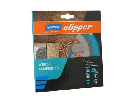 NORTON PIŁA TARCZOWA 180mm x 30mm x 24z DREWNO I KOMPOZYTY ATB (2,8 / 1,8) - 2