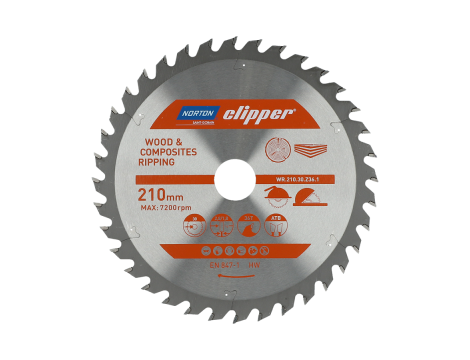 NORTON PIŁA TARCZOWA 210mm x 30mm x 36z DREWNO I KOMPOZYTY ATB (2,8 / 1,8)