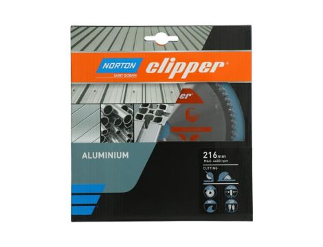 NORTON PIŁA TARCZOWA 216mm x 30mm x 80z ALUMINUM (2,6/1,8) - 2
