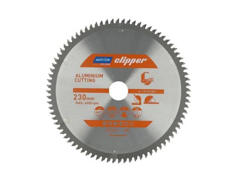 NORTON PIŁA TARCZOWA 230mm x 30mm x 80z ALUMINUM (2,8/2,0)