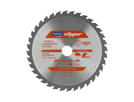 NORTON PIŁA TARCZOWA 235mm x 30mm x 36z DREWNO I KOMPOZYTY ATB (2,8 / 1,8)