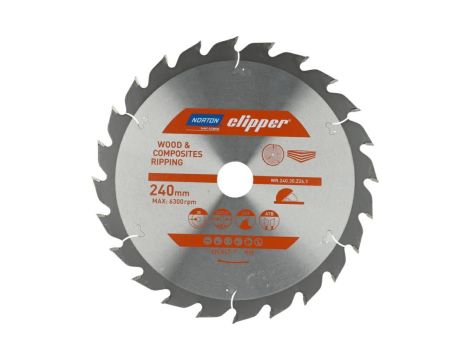 NORTON PIŁA TARCZOWA 240mm x 30mm x 24z DREWNO I KOMPOZYTY ATB (3,0 / 2,0)