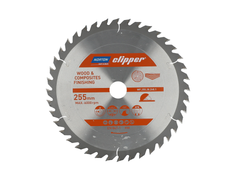 NORTON PIŁA TARCZOWA 255mm x 30mm x 40z DREWNO I KOMPOZYTY ATB (3,2 / 2,2)