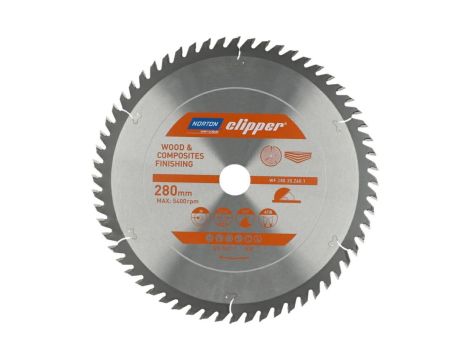 NORTON PIŁA TARCZOWA 280mm x 30mm x 60z DREWNO I KOMPOZYTY ATB (3,2 / 2,2)