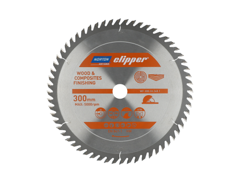 NORTON PIŁA TARCZOWA 300mm x 30mm x 60z DREWNO I KOMPOZYTY ATB (3,2 / 2,2)