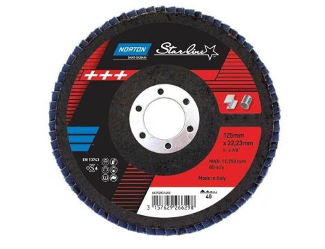 NORTON ŚCIERNICA LISTK.STAR. 125mm P 60 R82B
