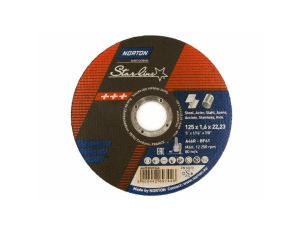 NORTON TARCZA STARLINE 125 x 1.6 x 22mm A46R DO METALU
