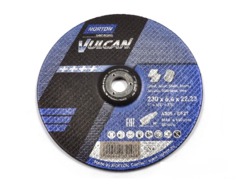 NORTON TARCZA VULCAN 230 x 6.4 x 22.2mm A30S DO METALU