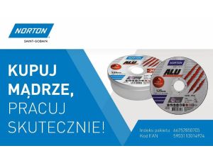 NORTON TARCZA.ALU 125mm x 1,0mm x 22,23mm /20szt. PUSZKA