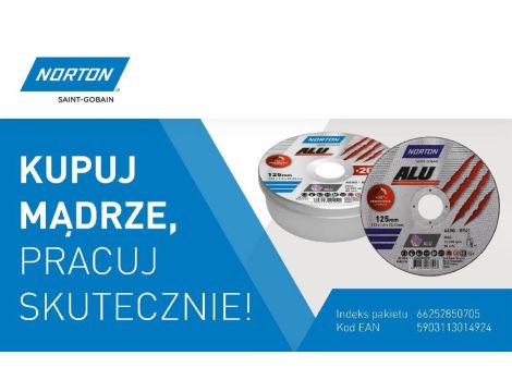 NORTON TARCZA.ALU 125mm x 1,0mm x 22,23mm /20szt. PUSZKA