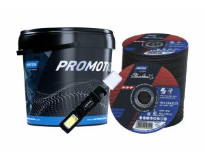 NORTON TARCZA.STARLINE 125mmx1,0/100szt WIADERKO+LATARKA