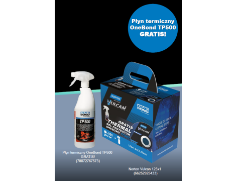 NORTON TARCZA.VULCAN 125 x 1,0 +PŁYN TERMICZNY TP500 /100szt.