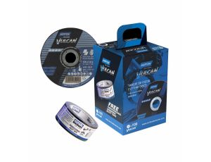 NORTON TARCZA.VULCAN 125 x 1,0 +TAŚMA  ONEBOND 100szt. METAL/INOX