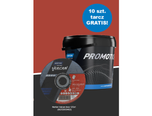 NORTON TARCZA.VULCAN 125 x 1,0 WIADERKO 100szt. INOX+10szt. GRATIS
