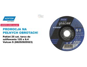 NORTON TARCZA.VULCAN 125 x 6,4  A30S DO METALU /25szt.