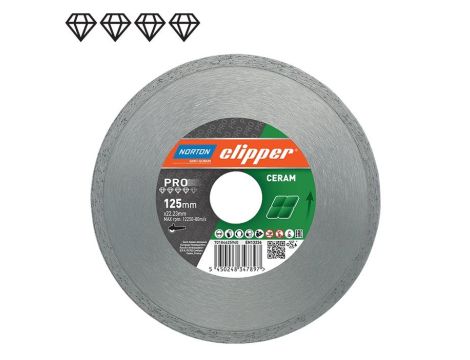 NORTON TARCZA D.PEŁNA 250mm CLIPPER PRO CERAM