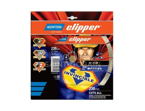 NORTON TARCZA D.SEGMENTOWA 230mm INVICIBLE CUTS ALL - 2