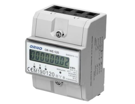 ORNO 3-FAZOWY LICZNIK 80A 3 MODUŁY ...