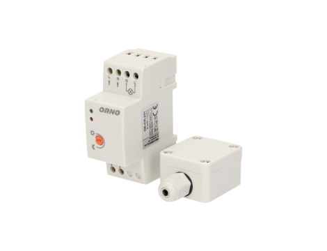 ORNO CZUJNIK ZMIERZCHOWY NA SZYNE DIN Z HERMETYCZNA ZEWNĘTRZNĄ SONDĄ ...