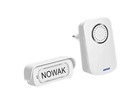 ORNO DZWONEK BEZPRZEWODOWY ERATO AC, SIECIOWY, LEARNING SYSTEM, 100M ...