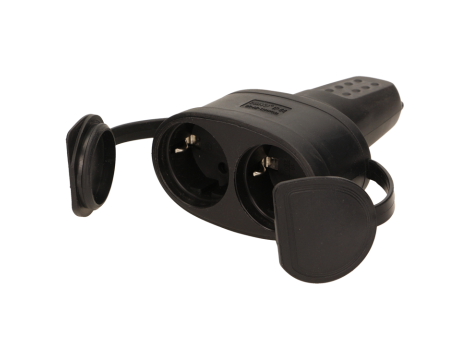 ORNO GNIAZDO GUMOWE PODWÓJNE HERMETYCZNE 2P + Z IP 44  &&