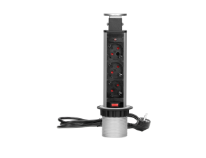 ORNO GNIAZDO MEBL 3x2P+Z SCHUKO WYSUW Z BLATY 6CM, 1.8M  && ...