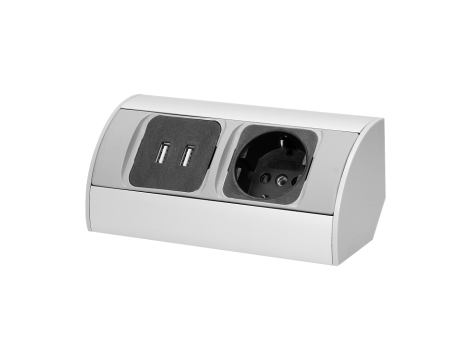 ORNO GNIAZDO MEBLOWE 230V + 2xUSB SCHUKO ...