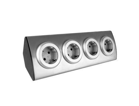 ORNO GNIAZDO MEBLOWE KUCHENNE 4x2P+Z INOX,SCHUKO ...