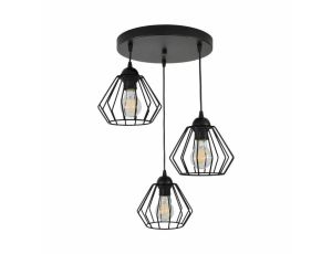 ORNO LAMPA WISZĄCA WAYA 3 P MAX 3x60W E27 CZARNA ...