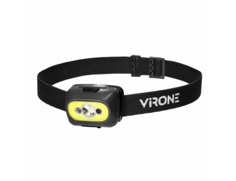 ORNO LATARKA CZOŁOWA LED COB 3W 350lm AKUM. 1200mAh CZUJNIK RUCHU