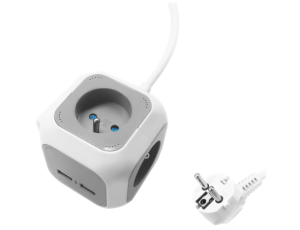 ORNO PRZEDŁUŻACZ BIURO 4xGNIAZDA 2xUSB PRZEWÓD 1,4m BIAŁY  &&