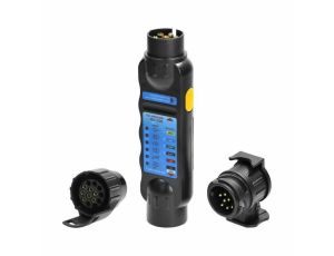 ORNO TESTER GNIAZDA PRZYCZEP + ADAPTERY 13/7-PIN 12/24V