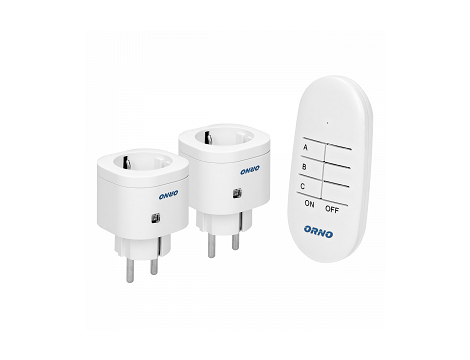 ORNO ZESTAW 2x GNIAZDA + PILOT SCHUKO ...