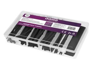 ORNO ZESTAW RUREK TERMOKURCZLIWYCH 100sz t. CZARNE  &&