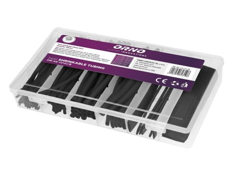 ORNO ZESTAW RUREK TERMOKURCZLIWYCH 100sz t. CZARNE  &&