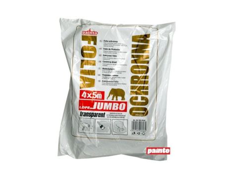 FOLIA MALARSKA 4x5 JUMBO SUPER MOCNA TRANSPARENT