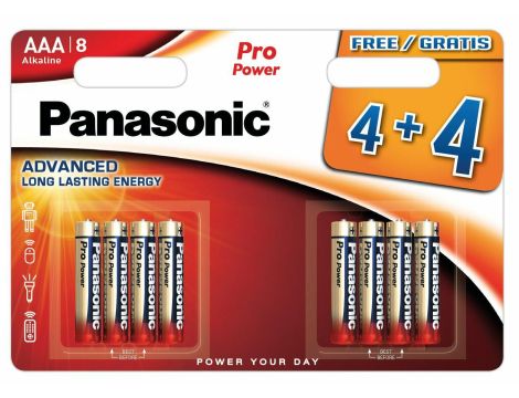 PANASONIC BATERIA ALK.LR03E/BL8szt.