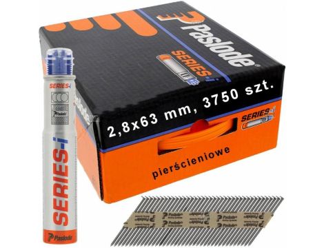 PASLODE GWOŹDZIE NFP 2,8x63 RS RING /3750szt. DO IM90/100