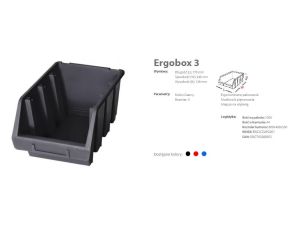 PATROL ERGOBOX 3 NIEBIESKI 170 x 240 x 126 - image 2