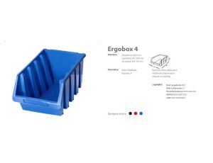 PATROL ERGOBOX 4 NIEBIESKI 204 x 340 x 155