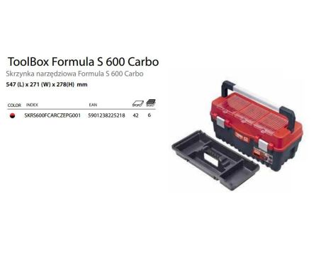PATROL SKRZYNKA FORMUŁA 600 S ALU czerwona