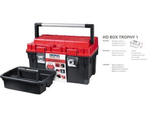 PATROL SKRZYNKA HD TROPHY 1 CZERWONA 60x35x35cm