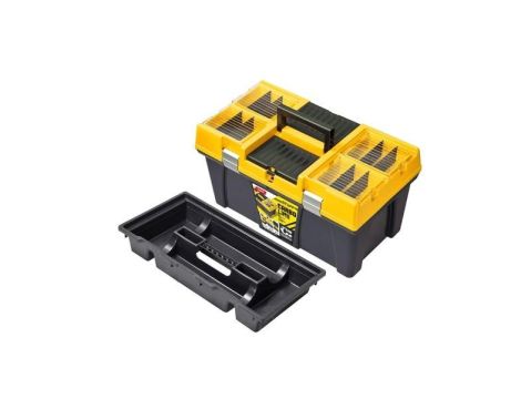 PATROL SKRZYNKA STUFF 26" PROFI CARBO żółta pokrywa, 595  x 337 x 316